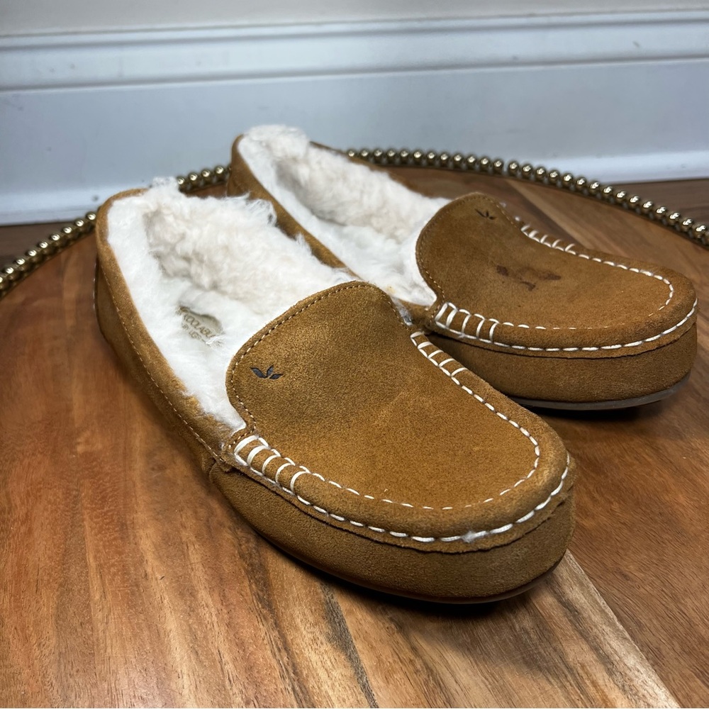 Koolaburra by UGG Chestnut Suede Lined Slippers Sz 7